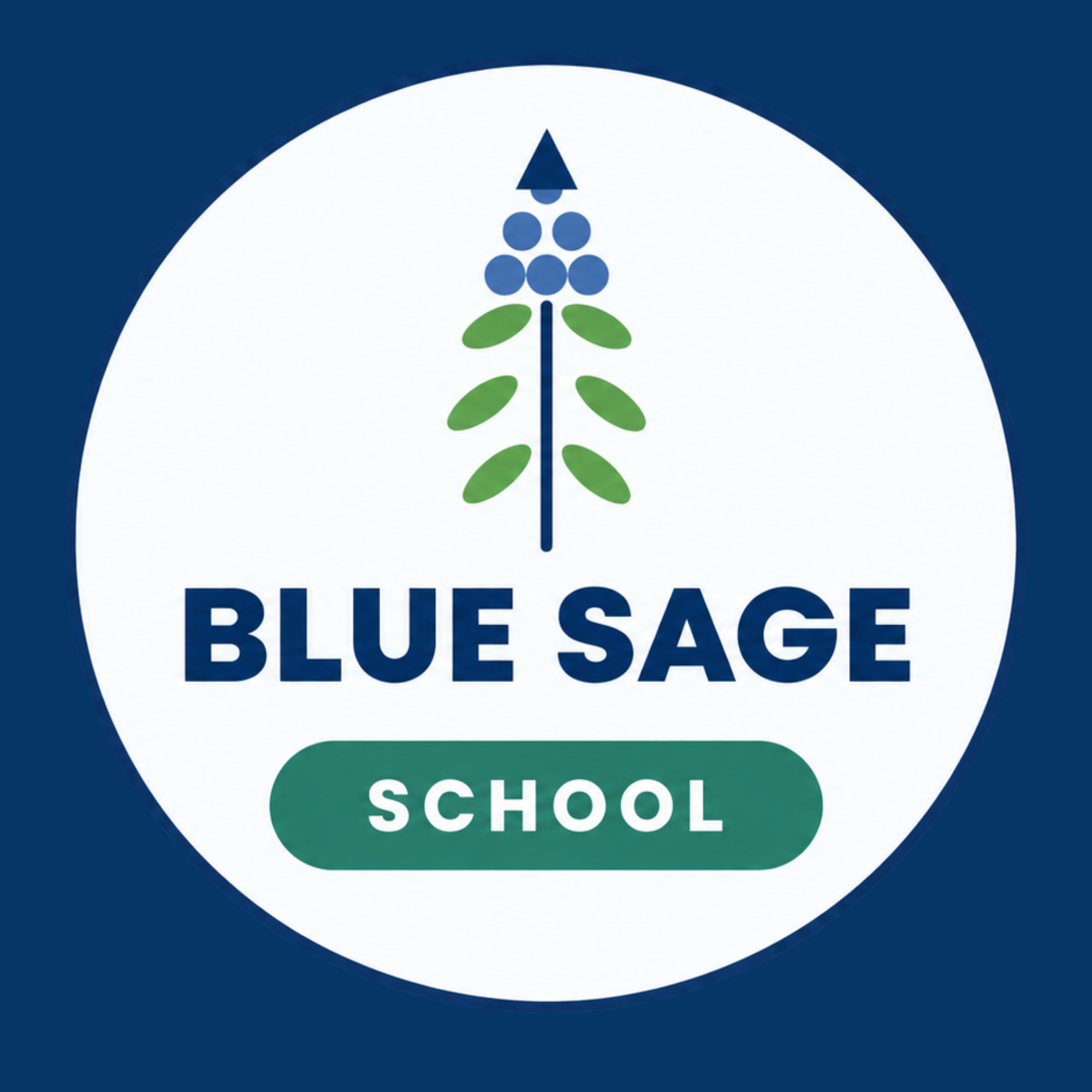 BLUE SAGE School logo